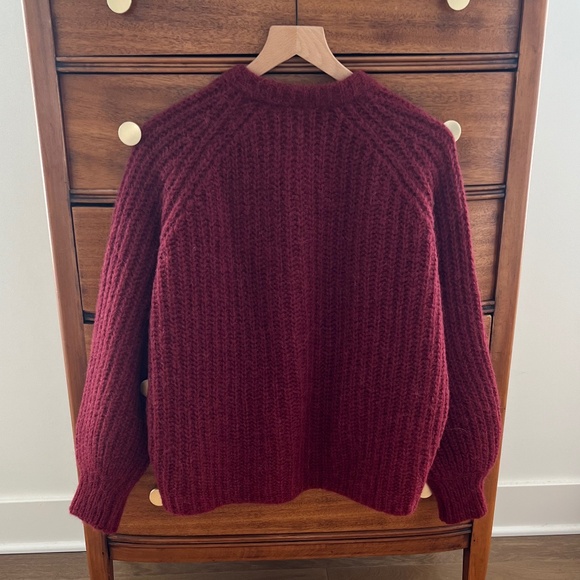 Sezane Emile Burgundy in S NEW - Picture 3 of 4